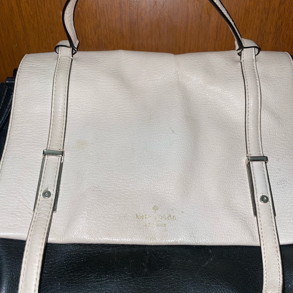 Kate Spade Cream & Black Leather bag - Picture 4 of 14